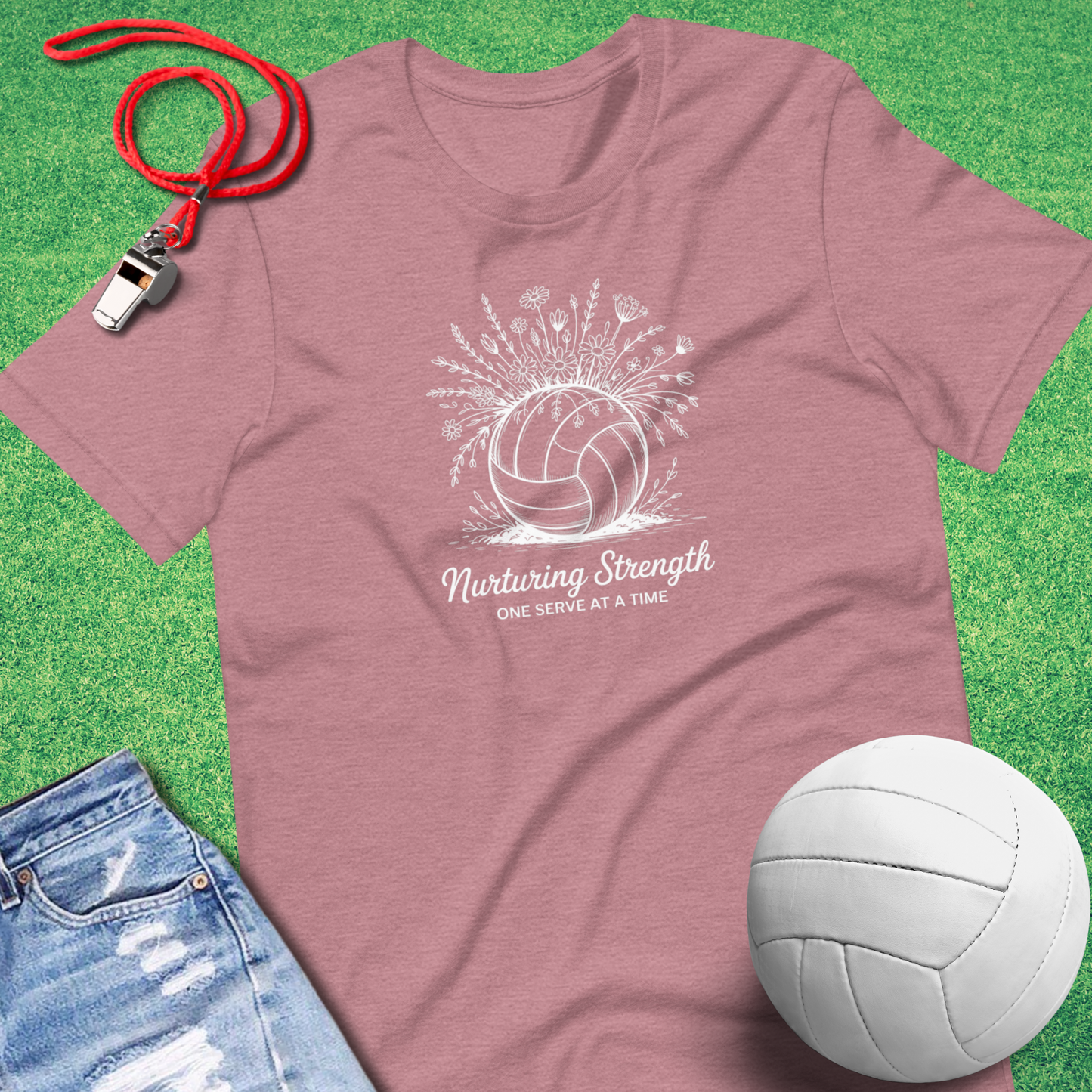 Volleyball & Wildflowers T-Shirt