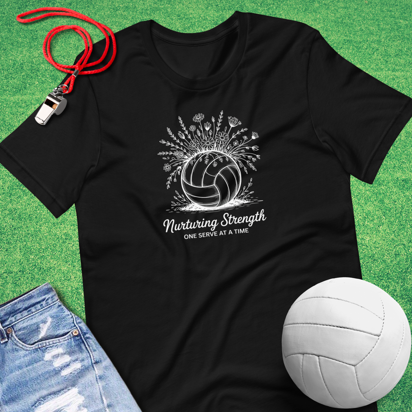 Volleyball & Wildflowers T-Shirt