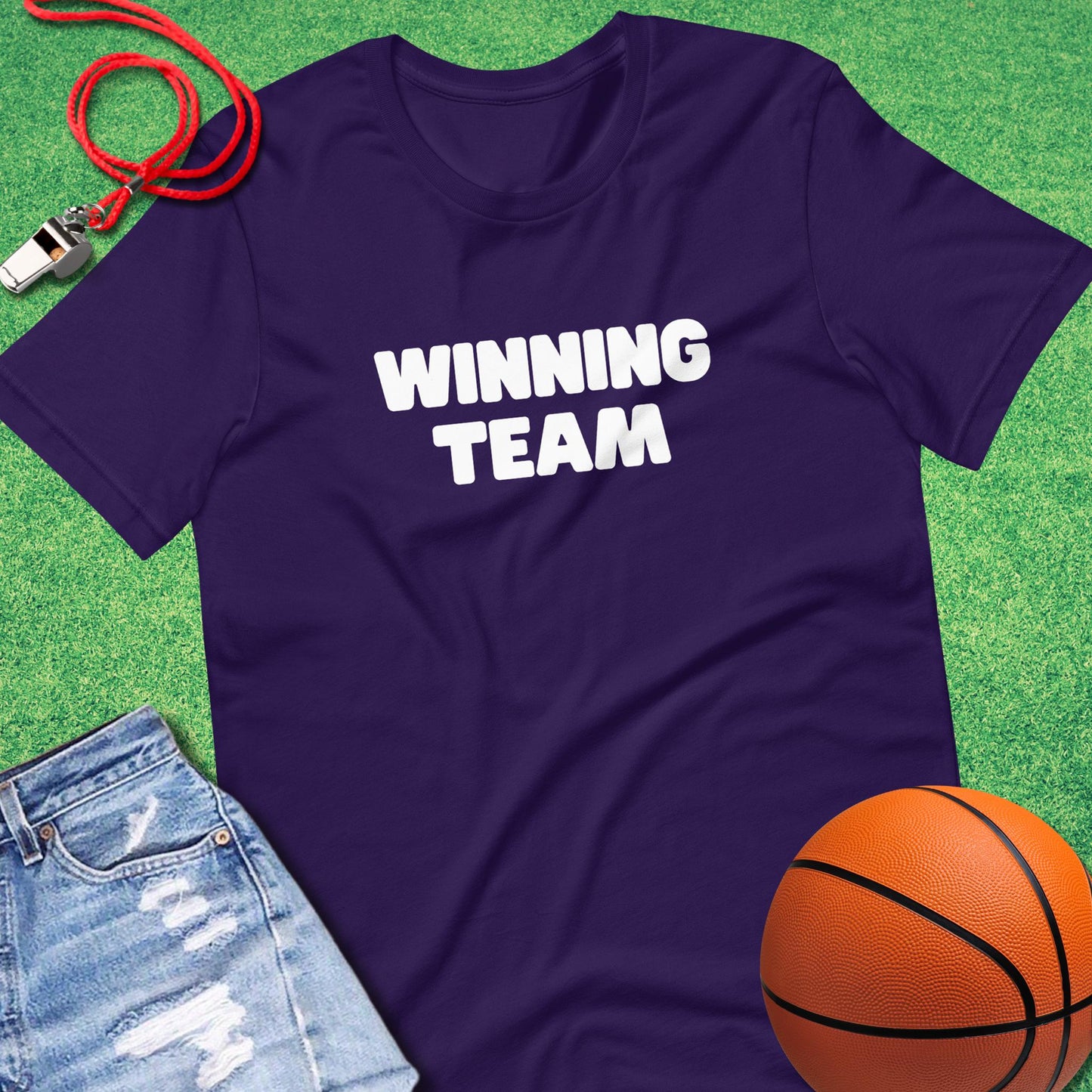 Winning Team T-Shirt in Team Purple - Funny Bball T-Shirt | Sideline Gods