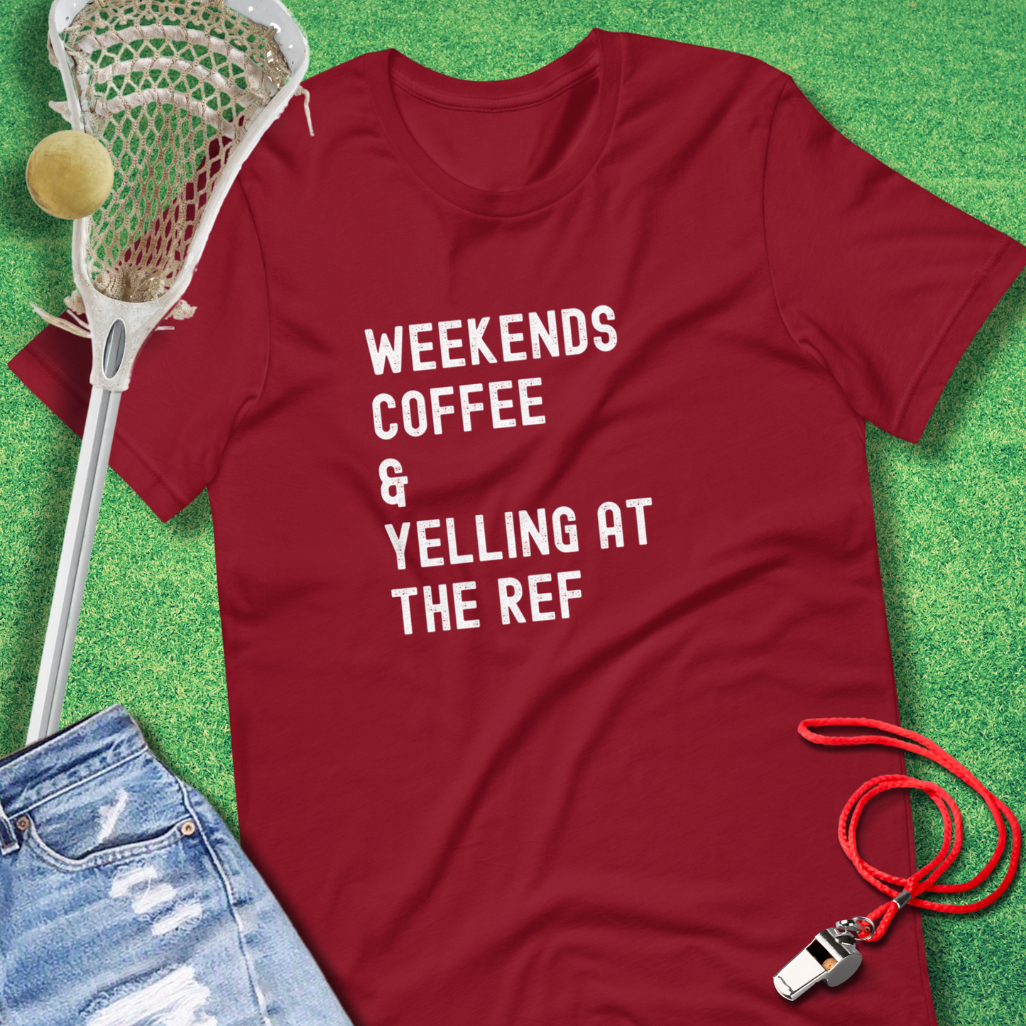 Weekends Coffee & Yelling at the Ref T-Shirt