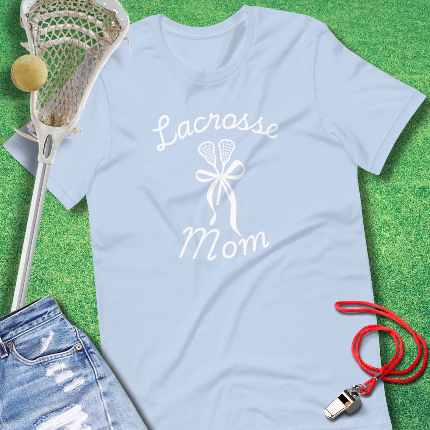 Lacrosse Mom: Sticks & Bows T-Shirt