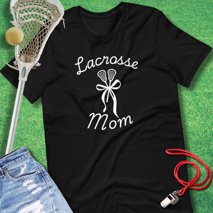 Lacrosse Mom: Sticks & Bows T-Shirt