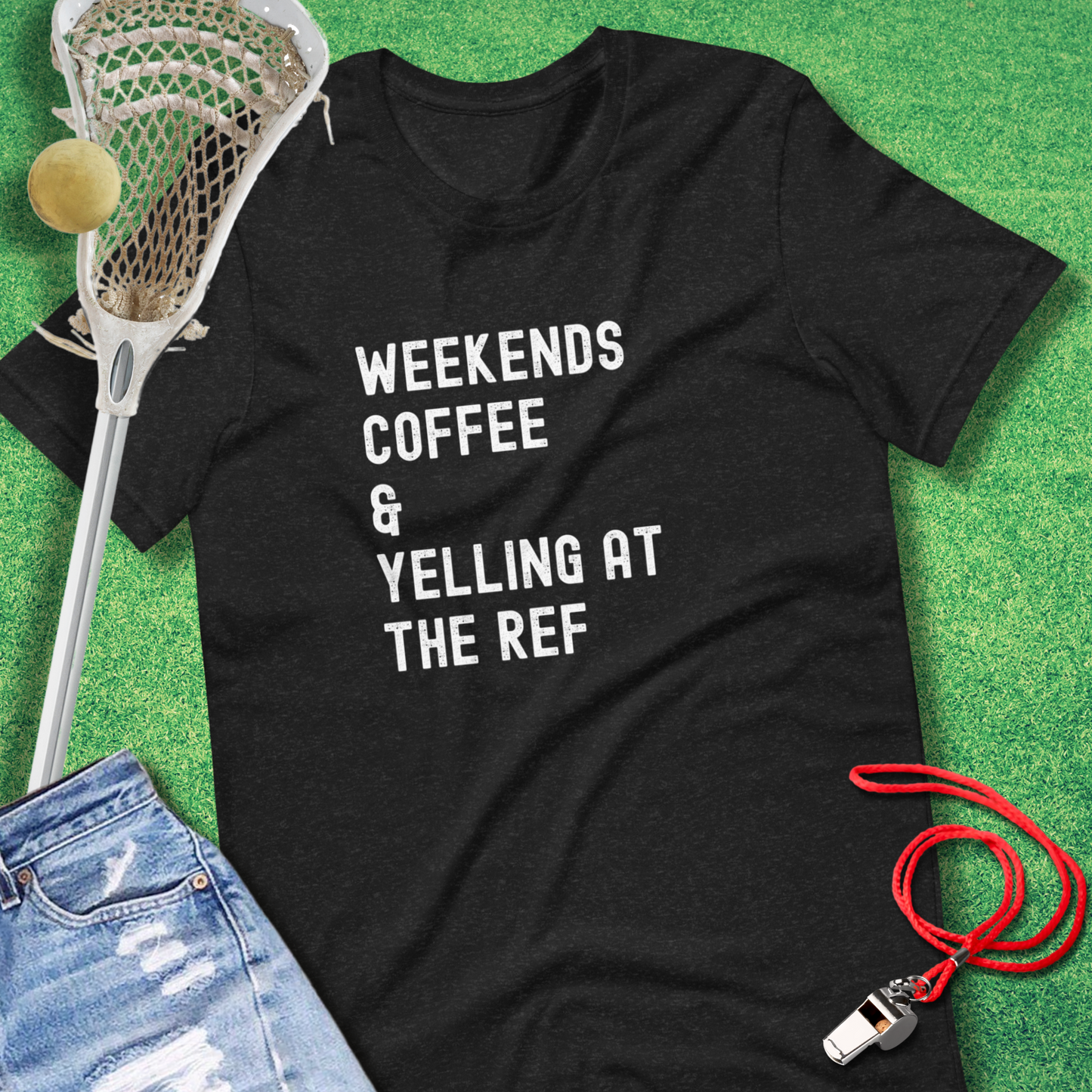 Weekends Coffee & Yelling at the Ref T-Shirt