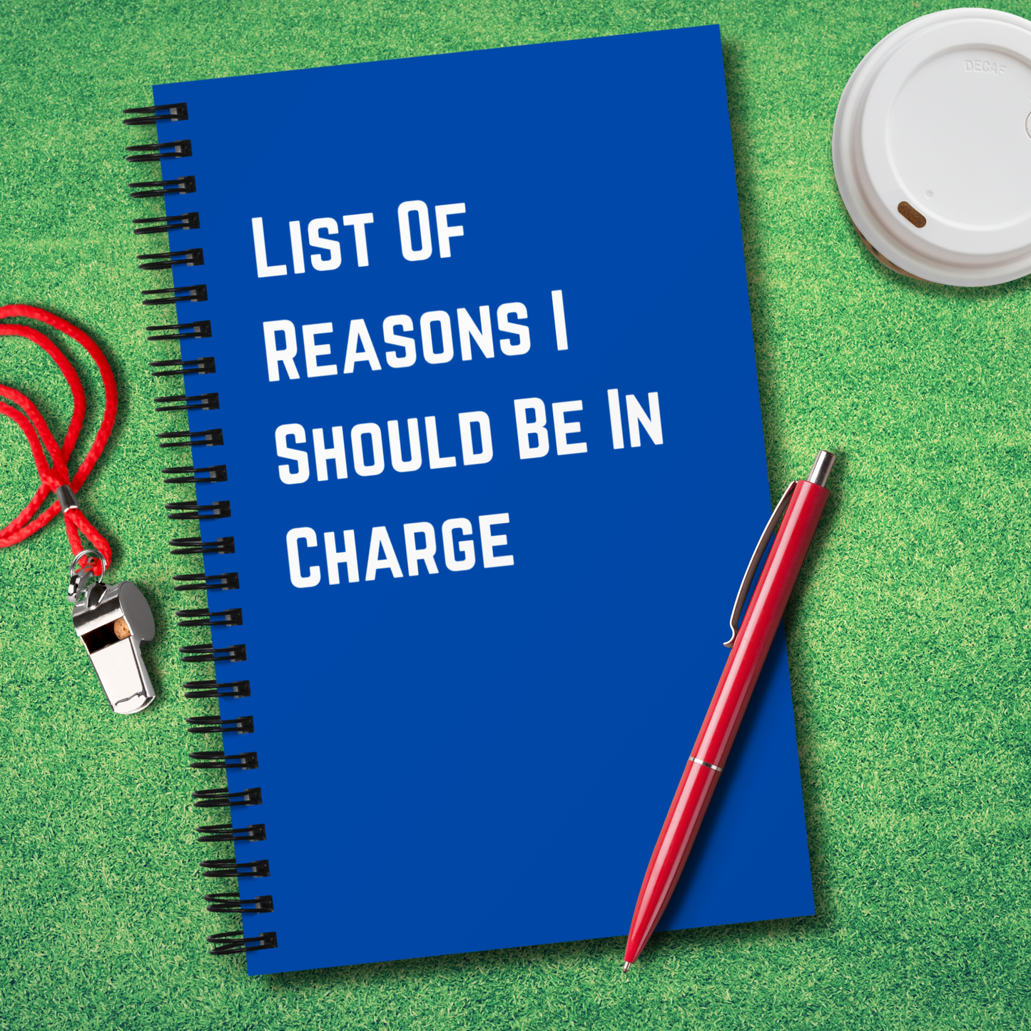 List of Reasons I Should Be In Charge Notebook