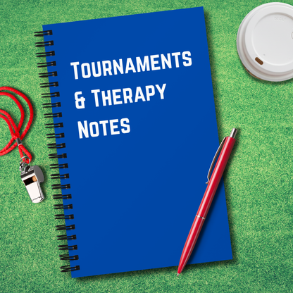 Tournament and Therapy Notes Notebook