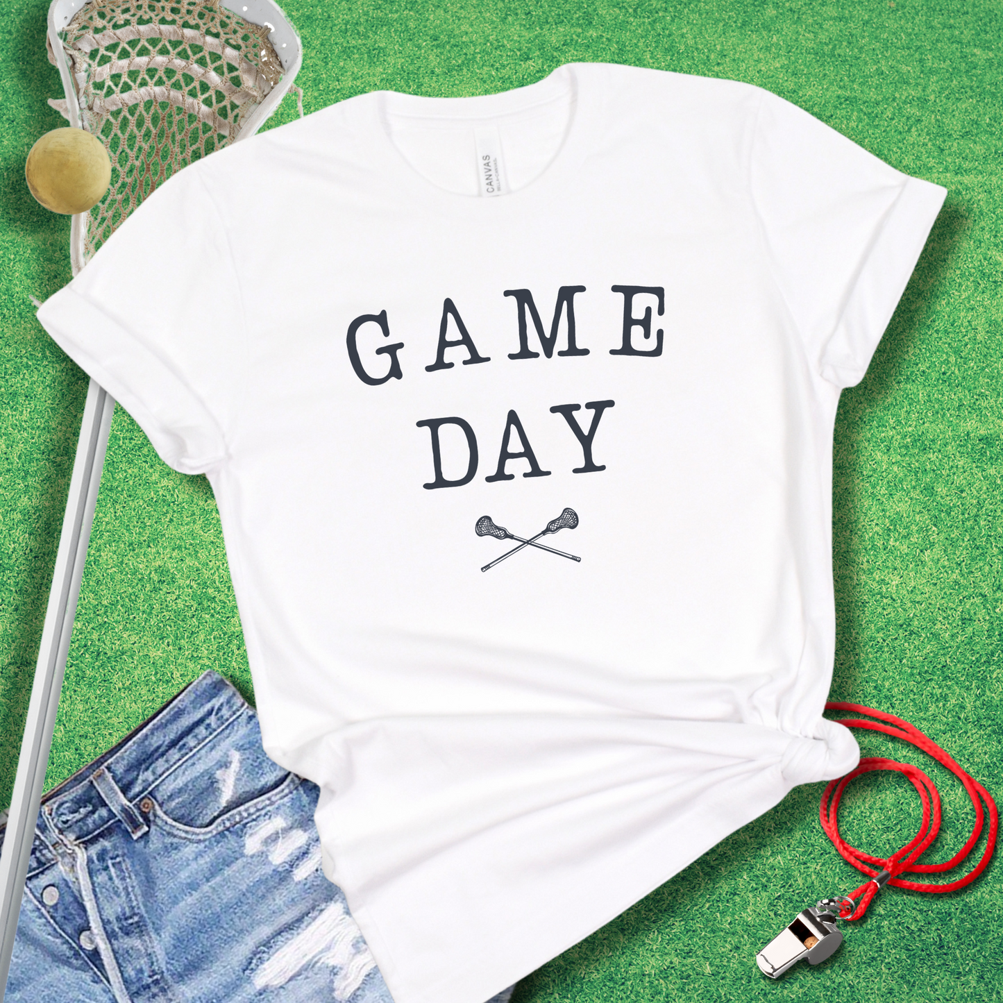 Typed Game Day Lacrosse T-Shirt