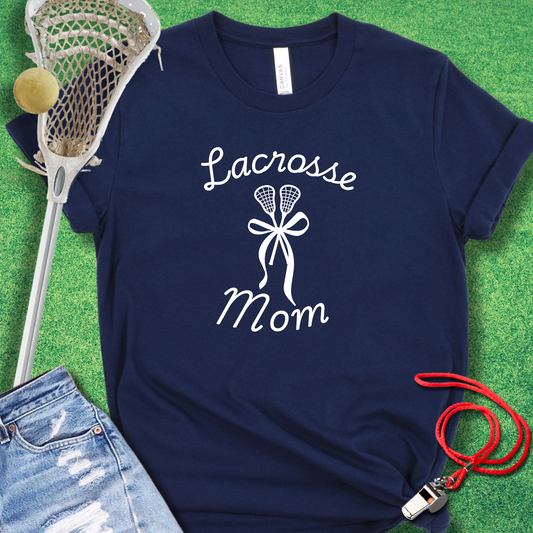 Lacrosse Mom: Sticks & Bows T-Shirt