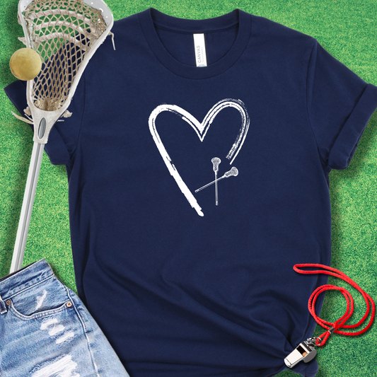 Heart Lacrosse T-Shirt