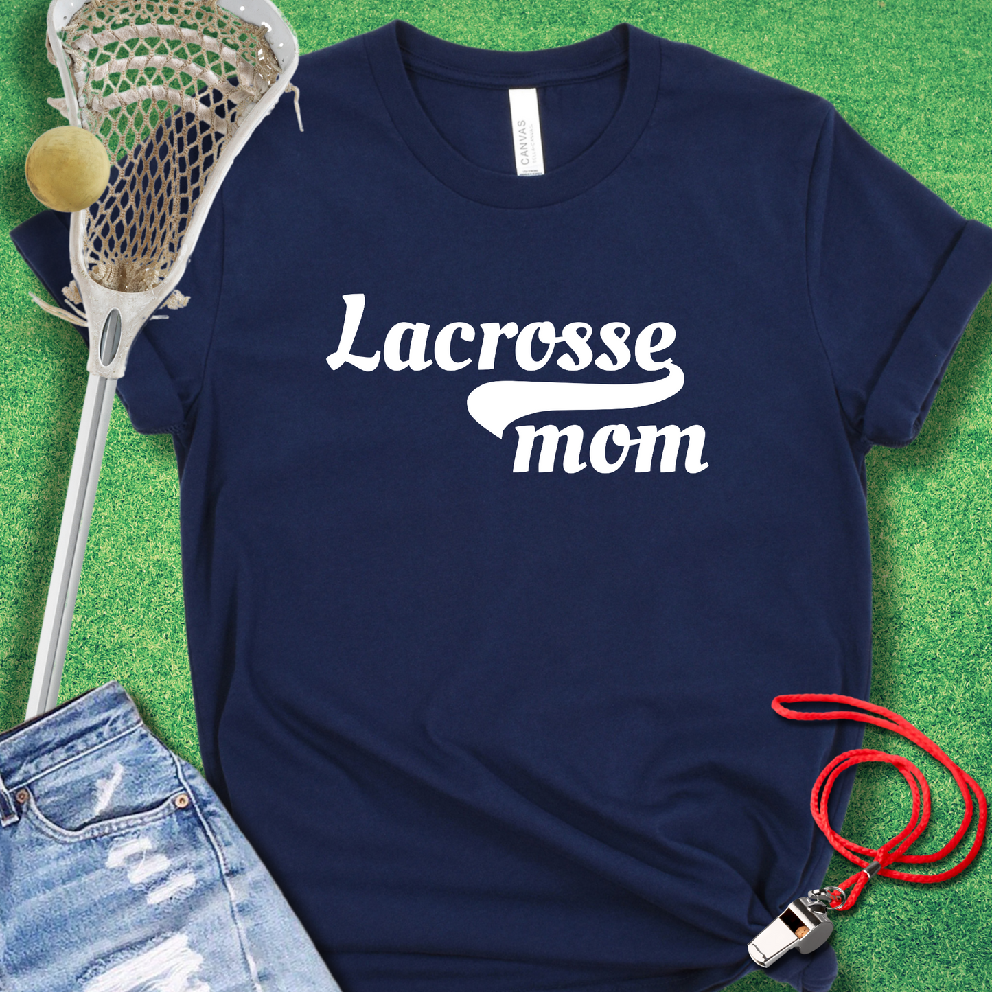 Lacrosse Mom Vintage Style T-Shirt