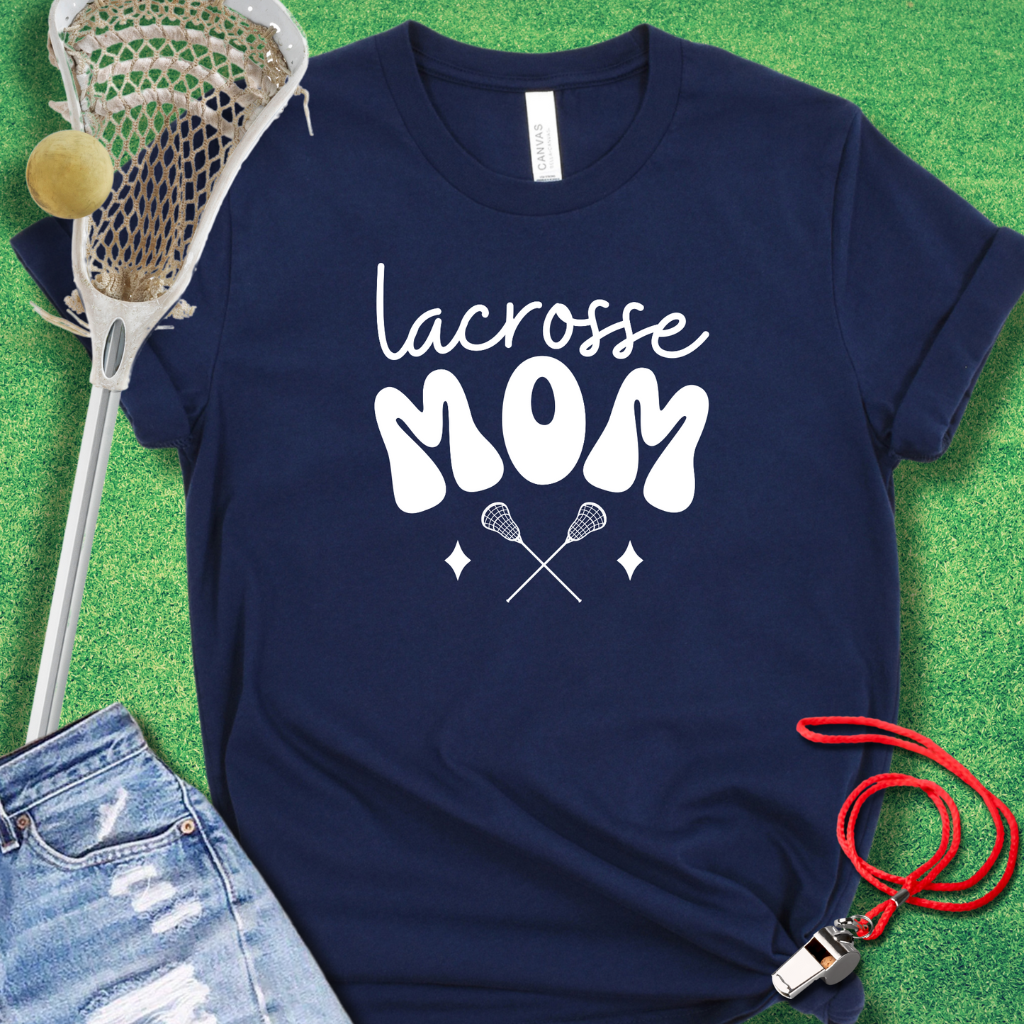 Lacrosse Mom: Vintage Vibes T-Shirt