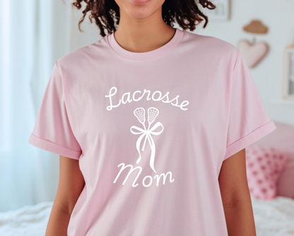 Lacrosse Mom: Sticks & Bows T-Shirt