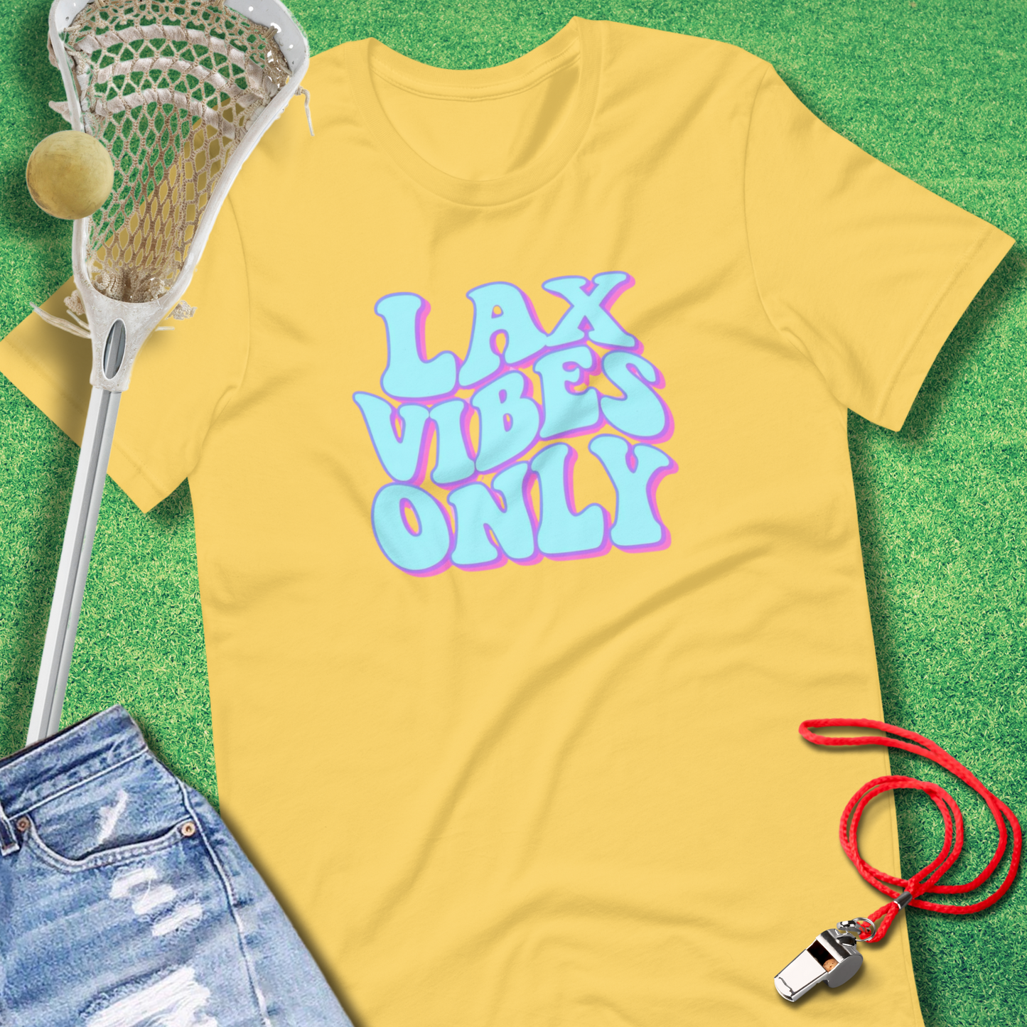 Lax Vibes Only Pastel T-Shirt