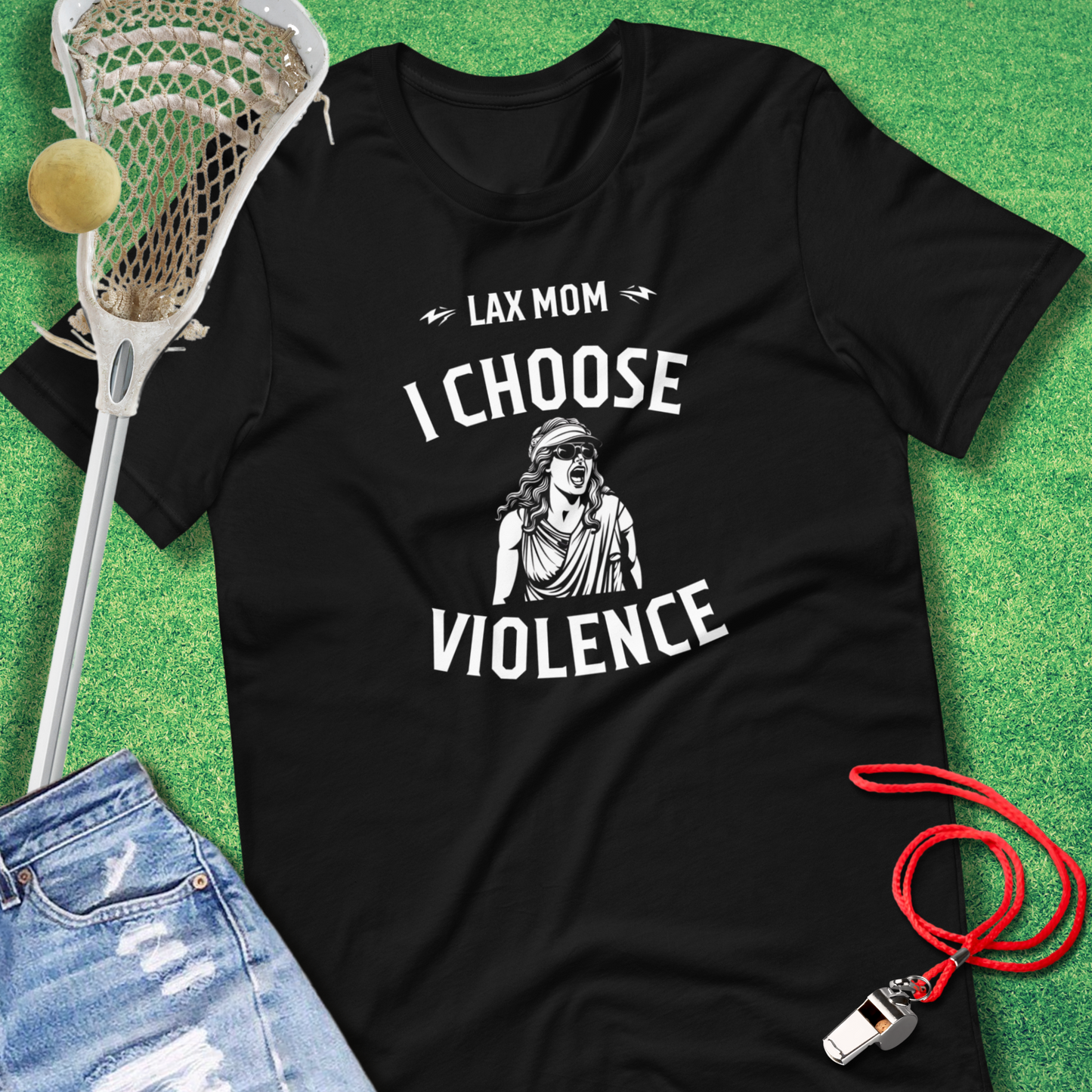 Lax Mom: I Choose Violence T-Shirt