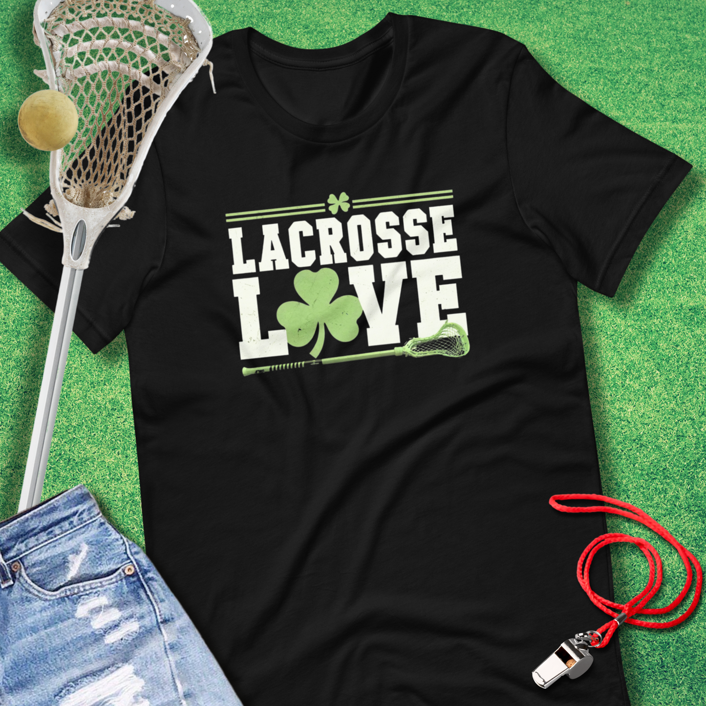 Lacrosse Love Shamrock T-Shirt