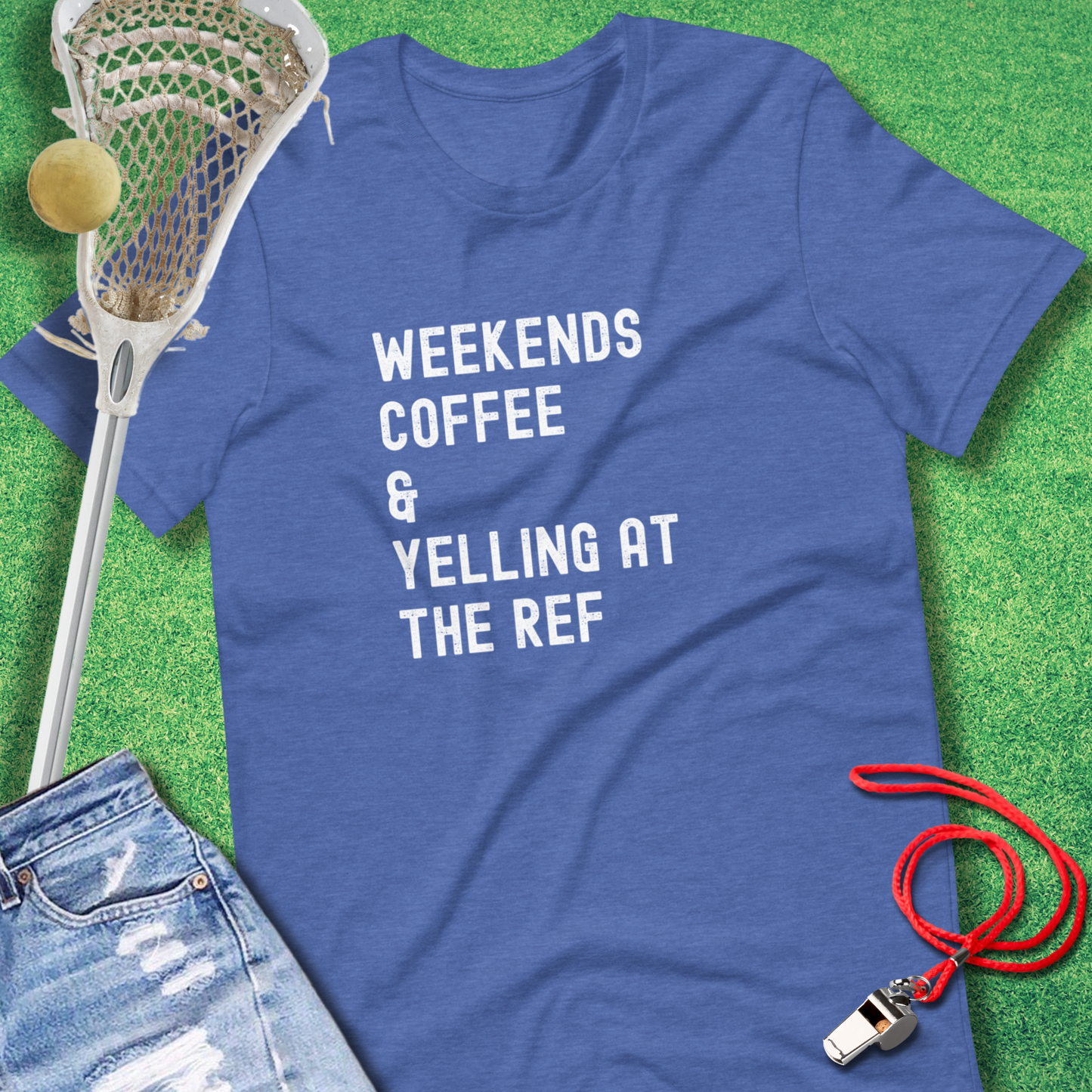 Weekends Coffee & Yelling at the Ref T-Shirt