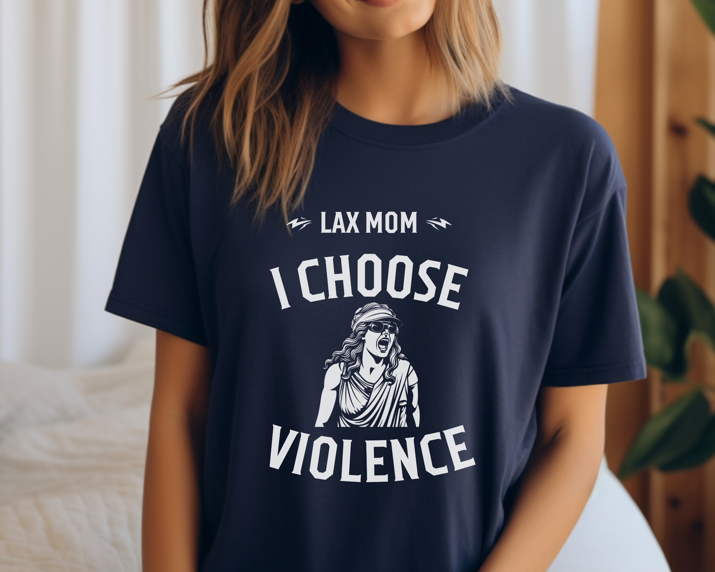 Lax Mom: I Choose Violence T-Shirt