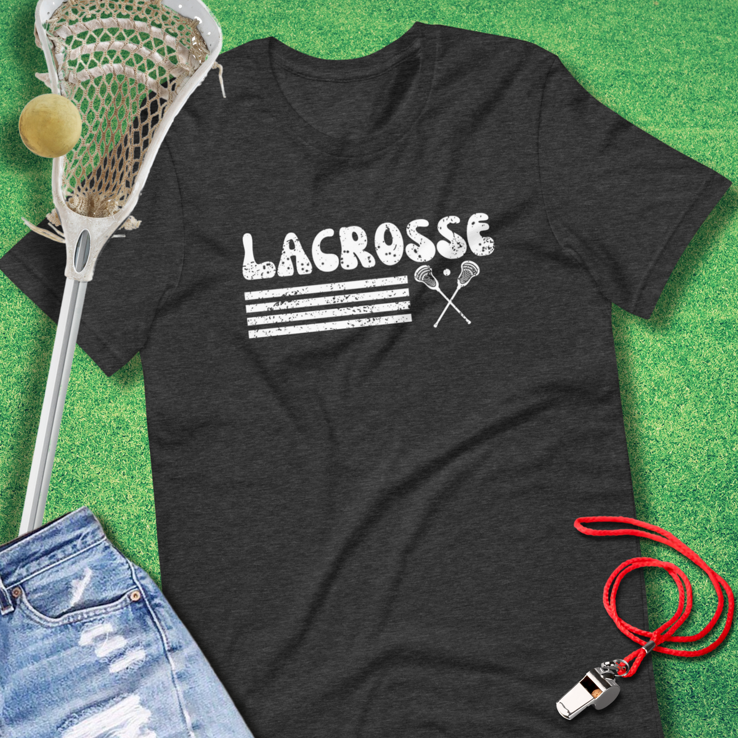 Lacrosse Vintage Distressed T-Shirt