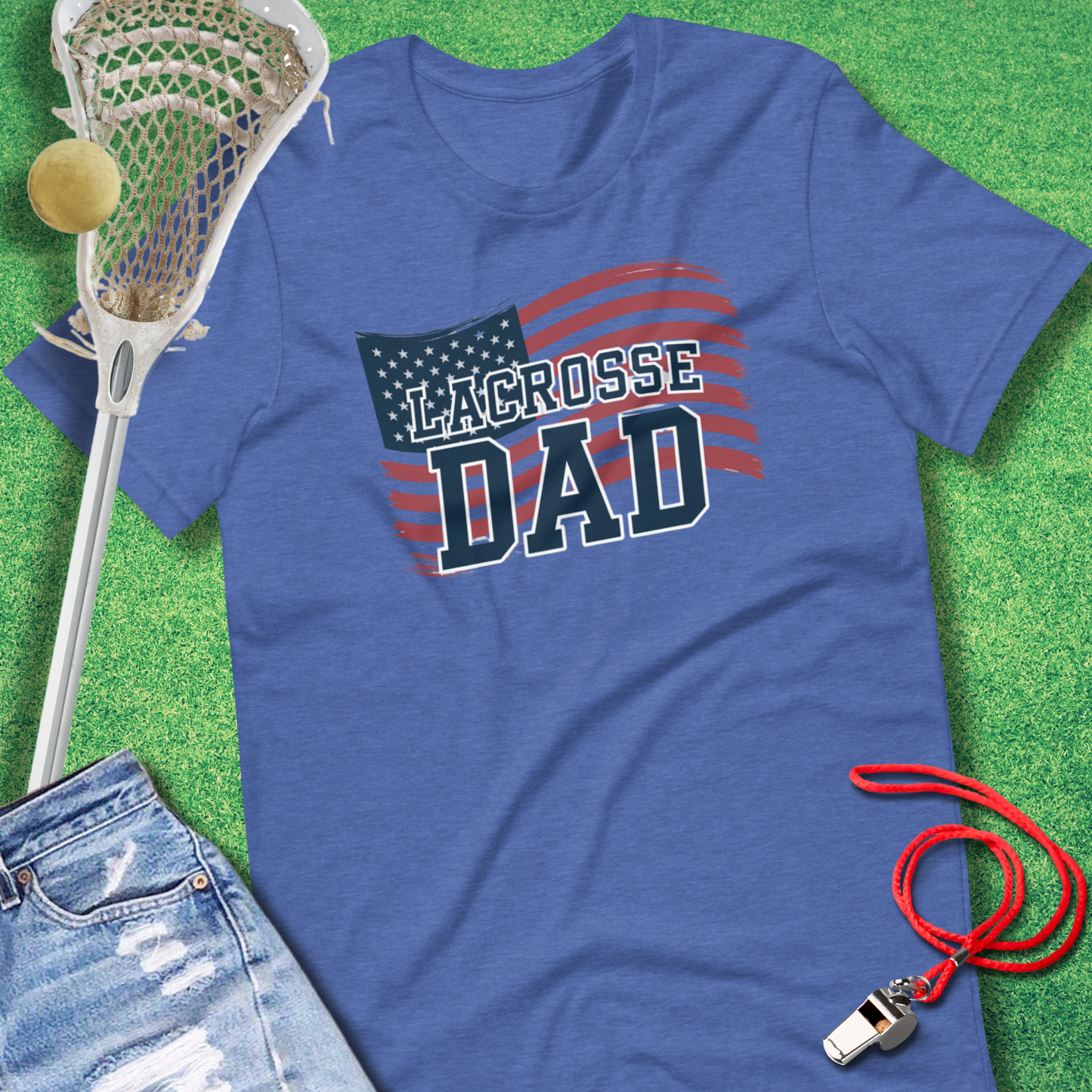 American Lacrosse Dad T-Shirt