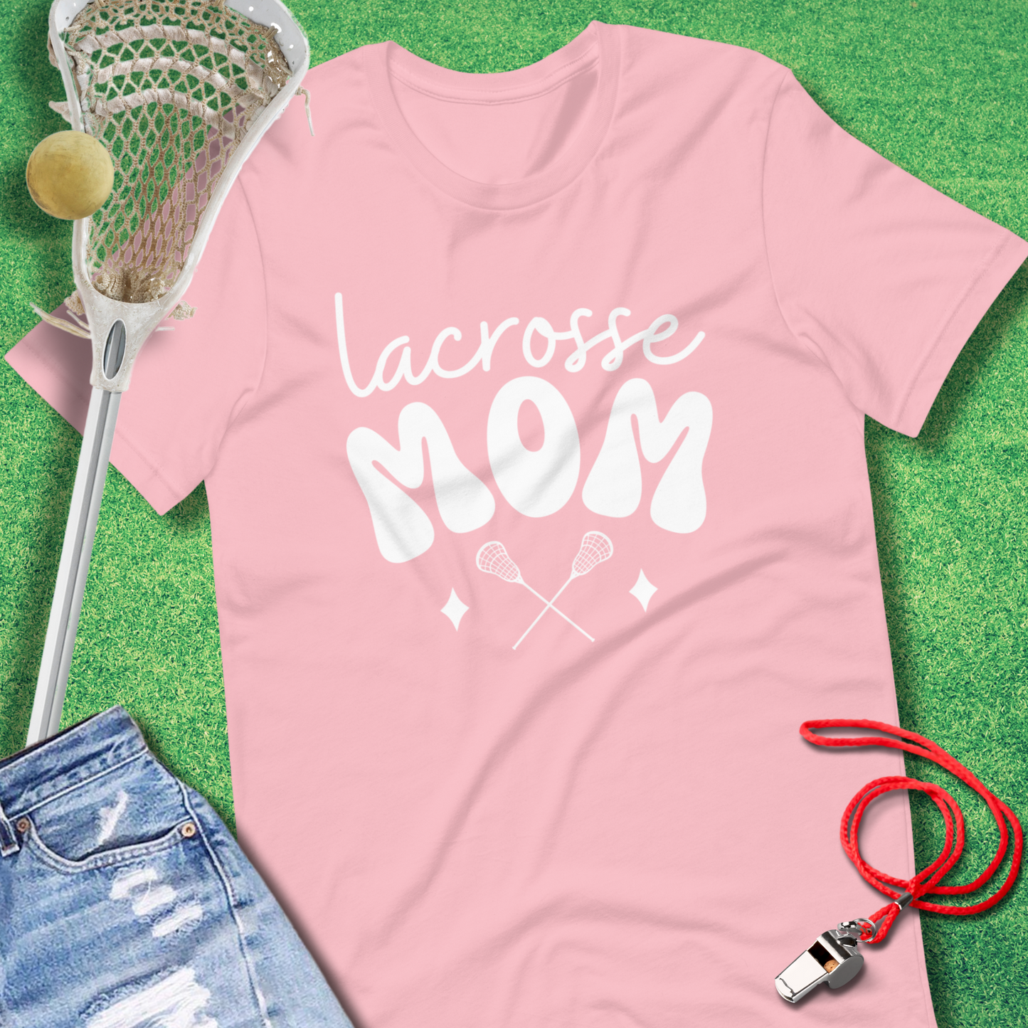 Lacrosse Mom: Vintage Vibes T-Shirt