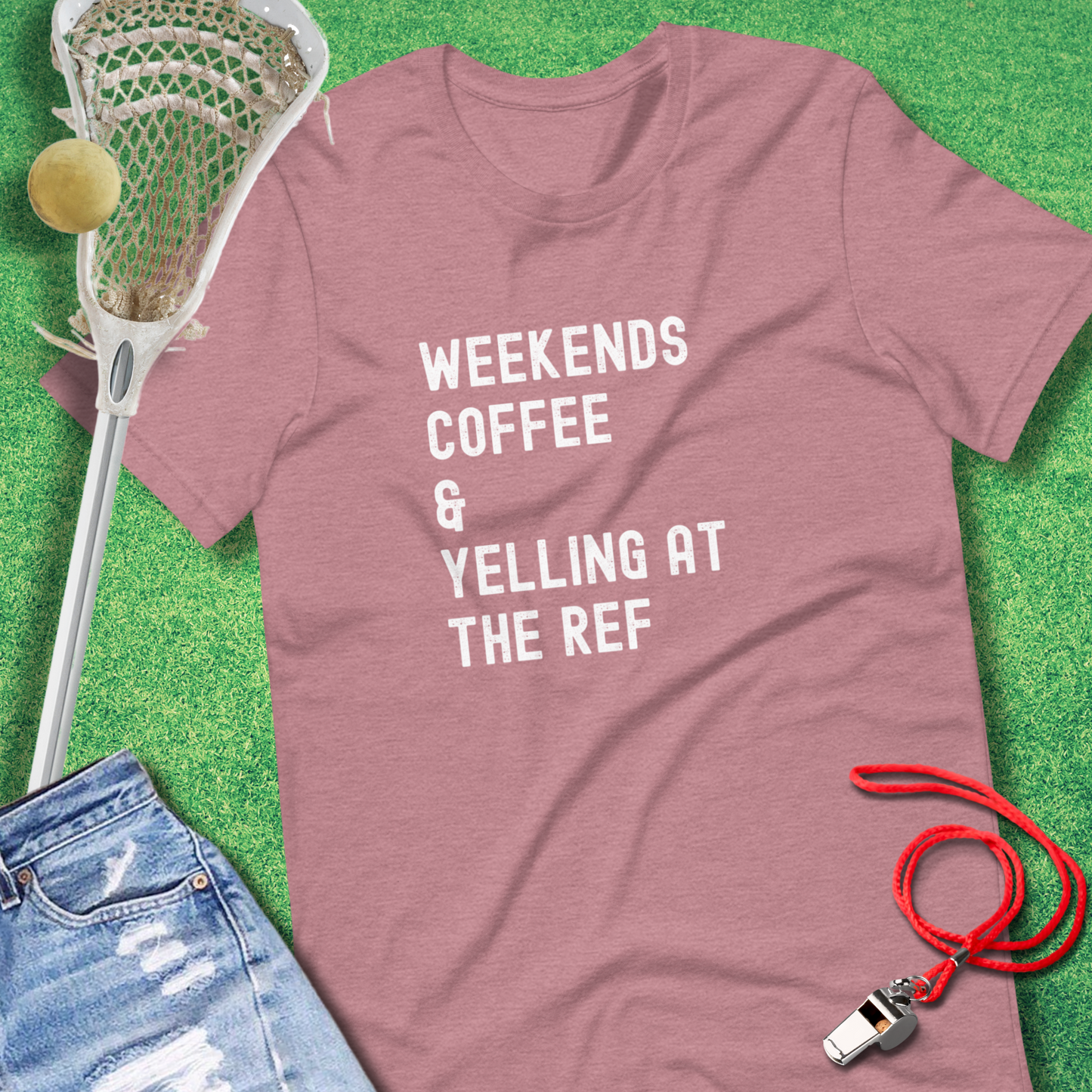 Weekends Coffee & Yelling at the Ref T-Shirt