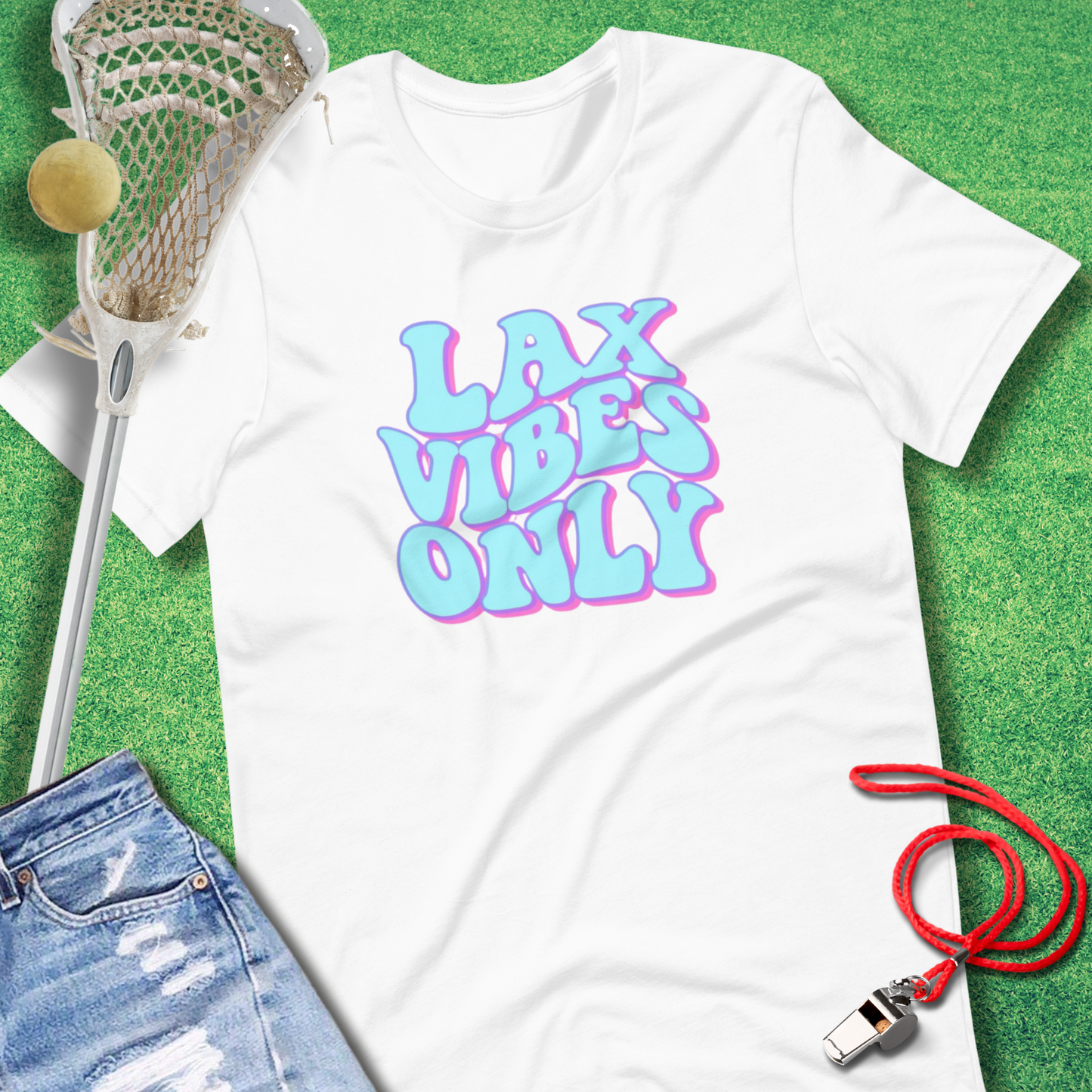 Lax Vibes Only Pastel T-Shirt