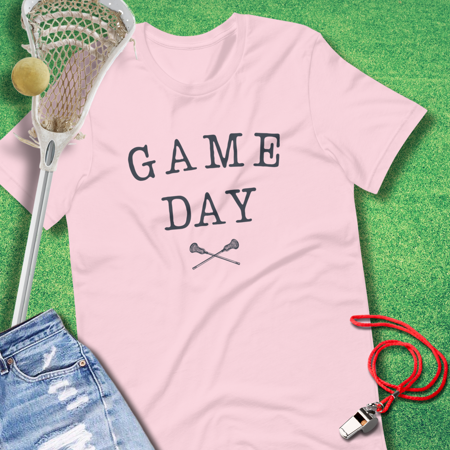 Typed Game Day Lacrosse T-Shirt