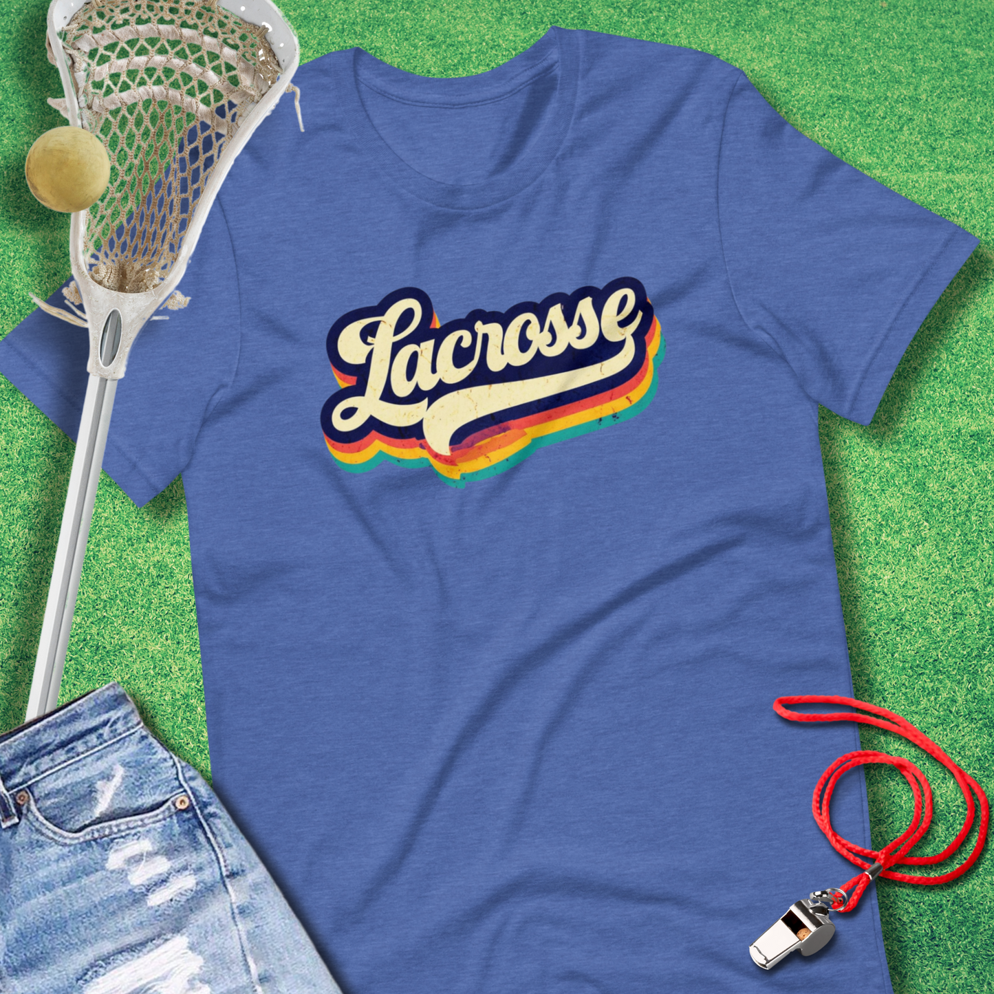 Lacrosse Retro Rainbow T-Shirt