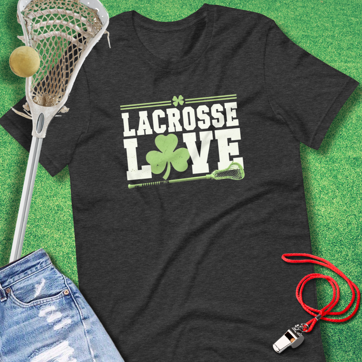 Lacrosse Love Shamrock T-Shirt