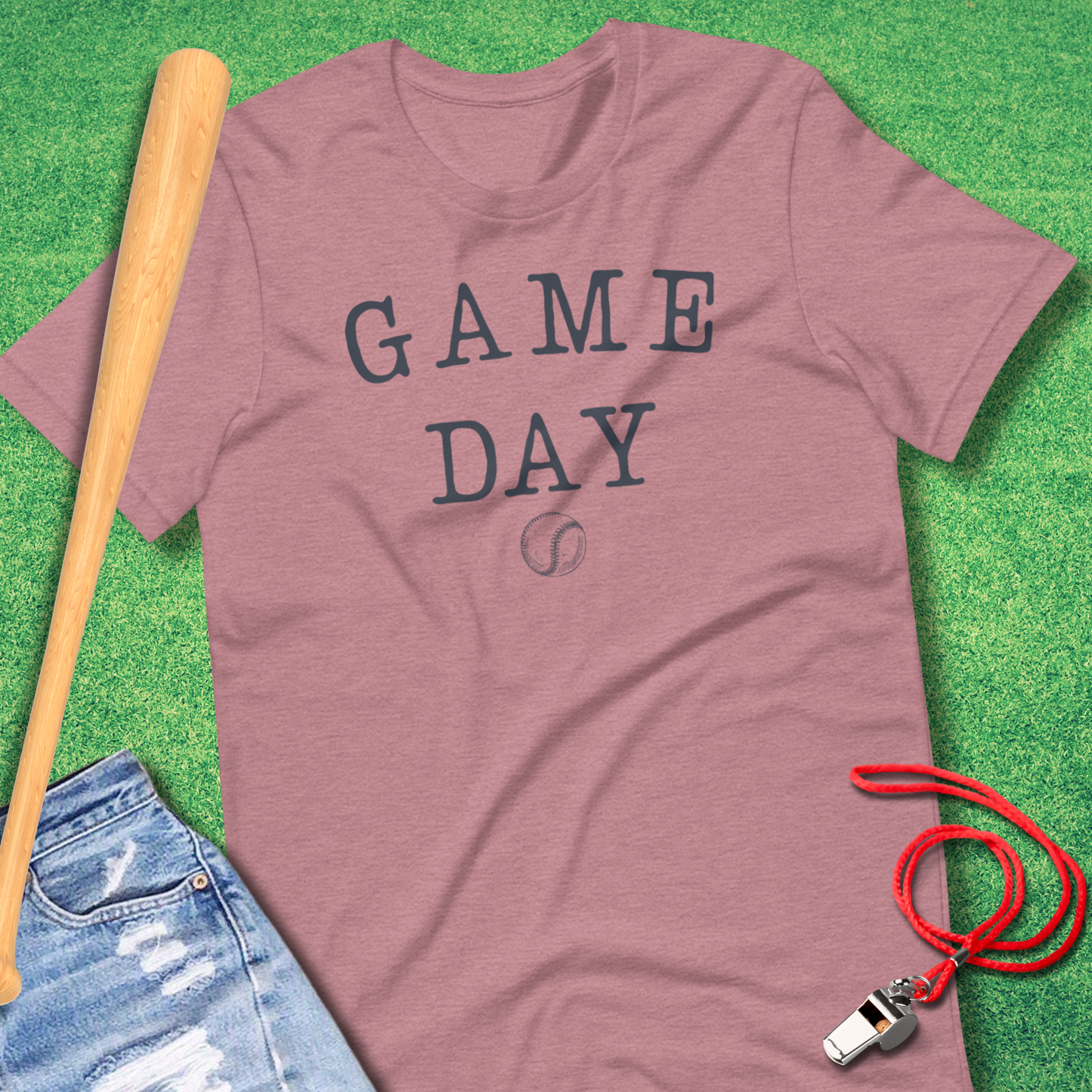 Typed Game Day Baseball T-Shirt