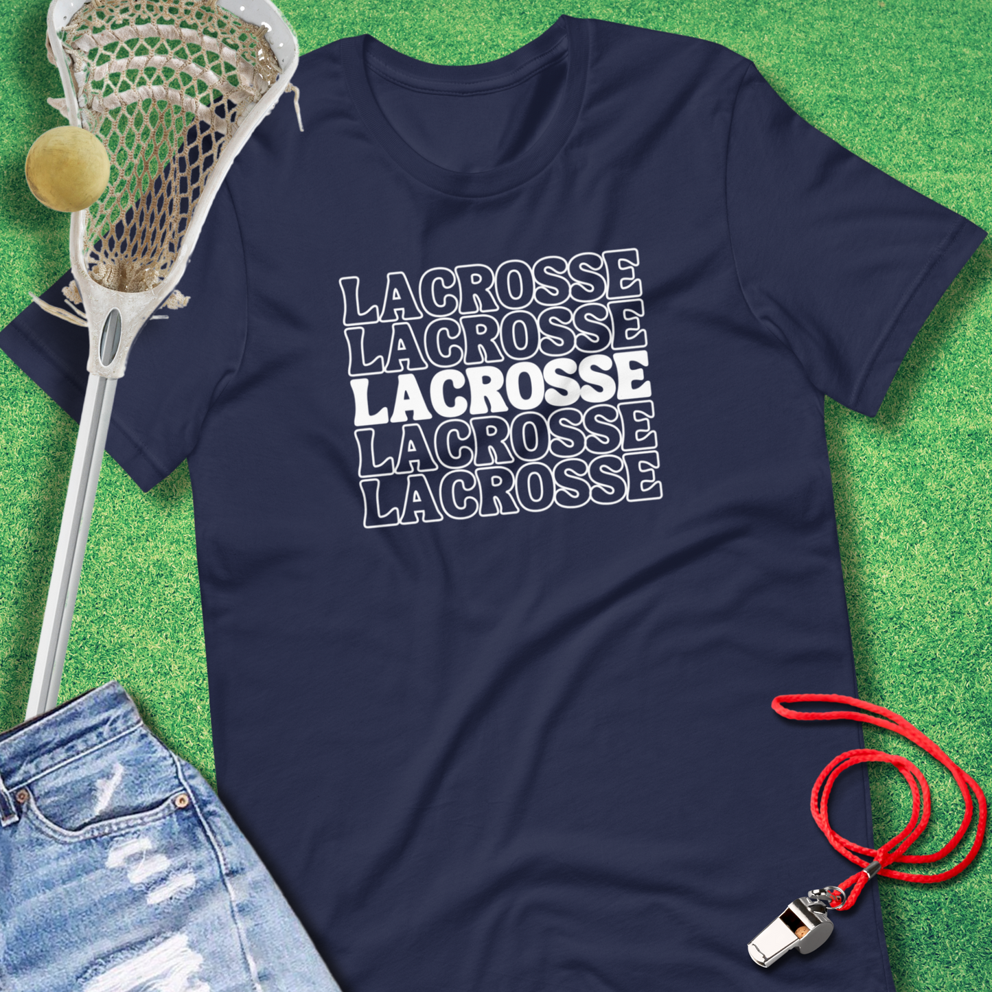 Lacrosse On Repeat T-Shirt