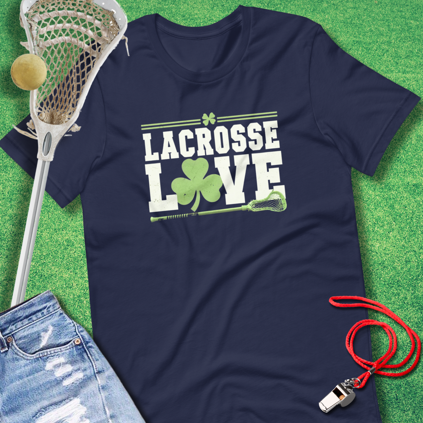 Lacrosse Love Shamrock T-Shirt