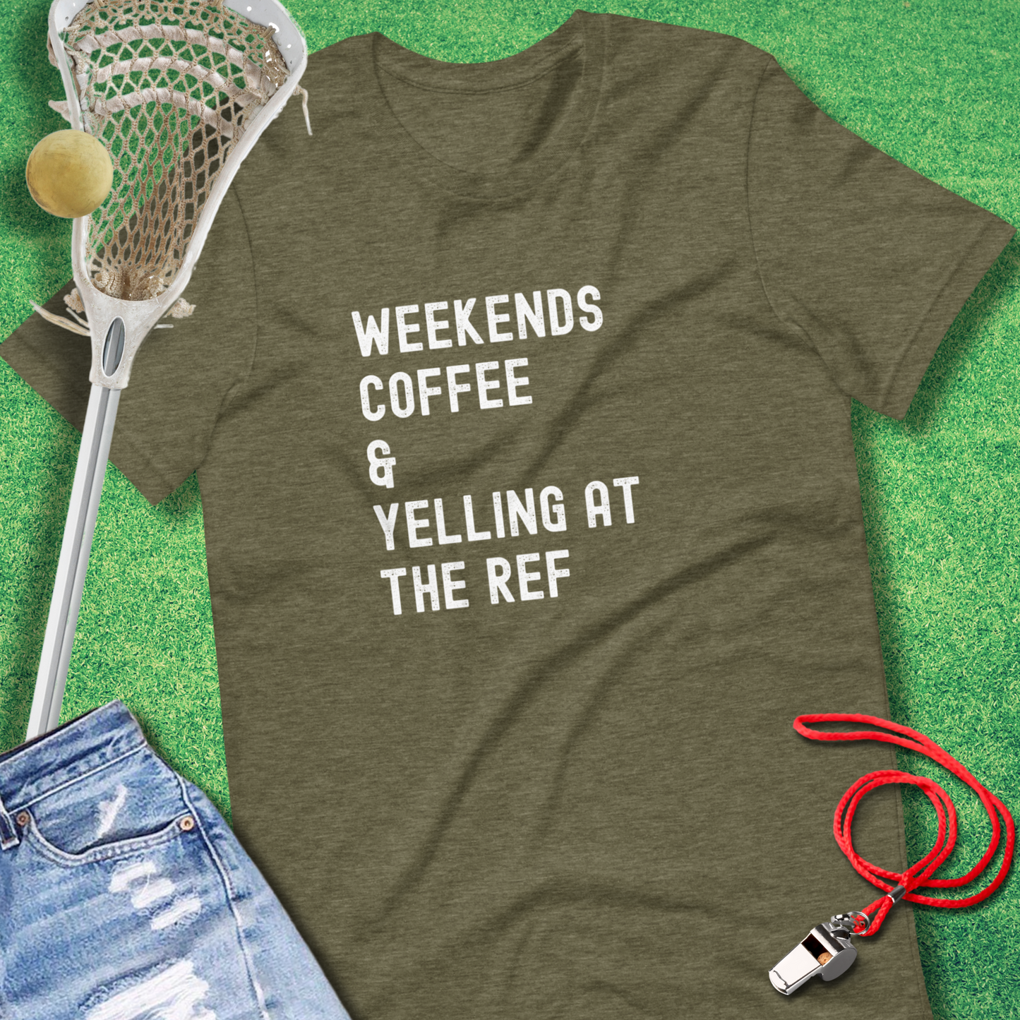 Weekends Coffee & Yelling at the Ref T-Shirt