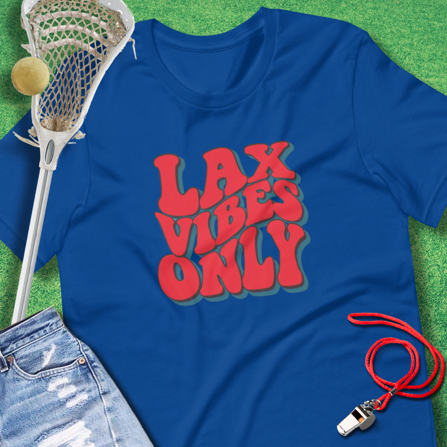 Lax Vibes Only USA T-Shirt