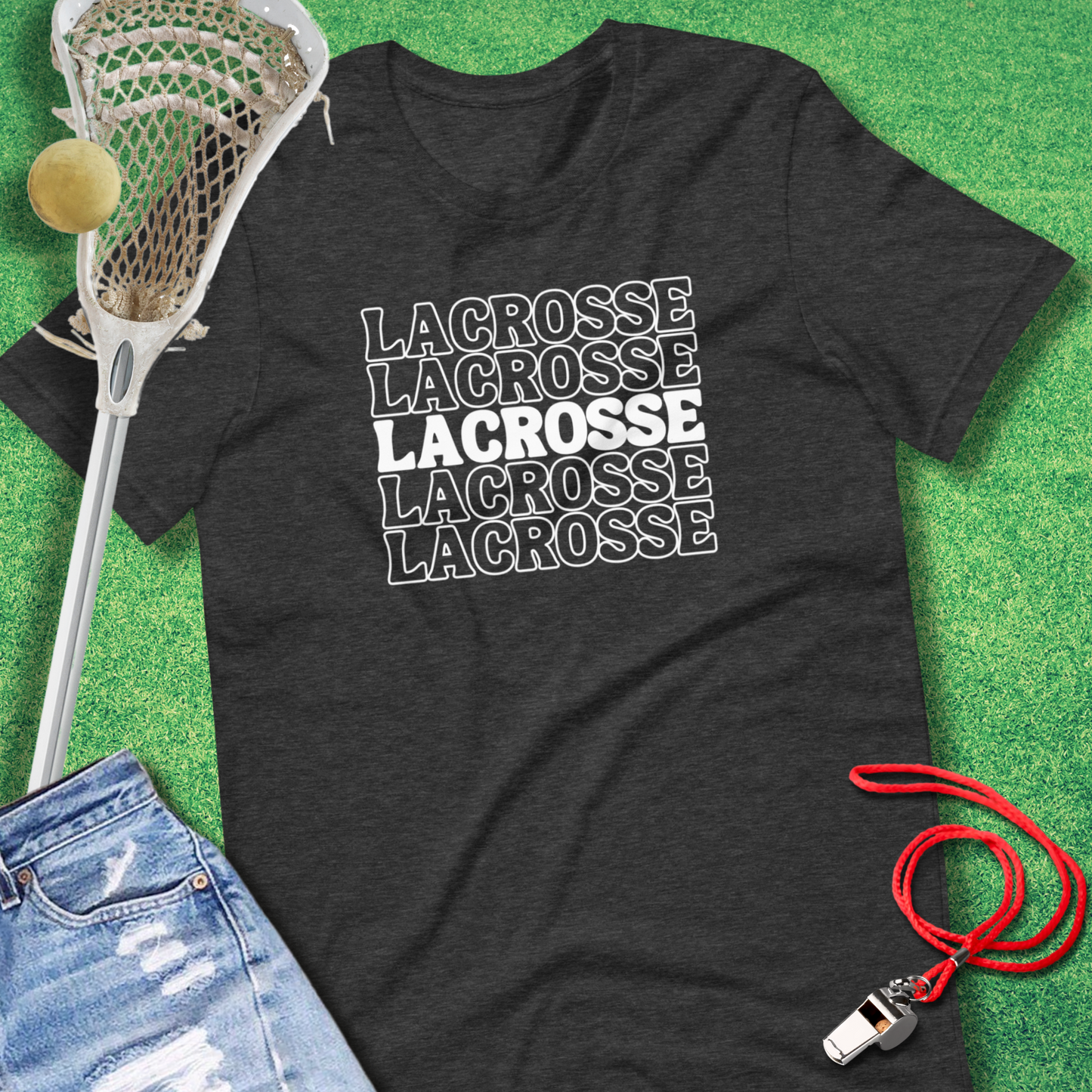 Lacrosse On Repeat T-Shirt