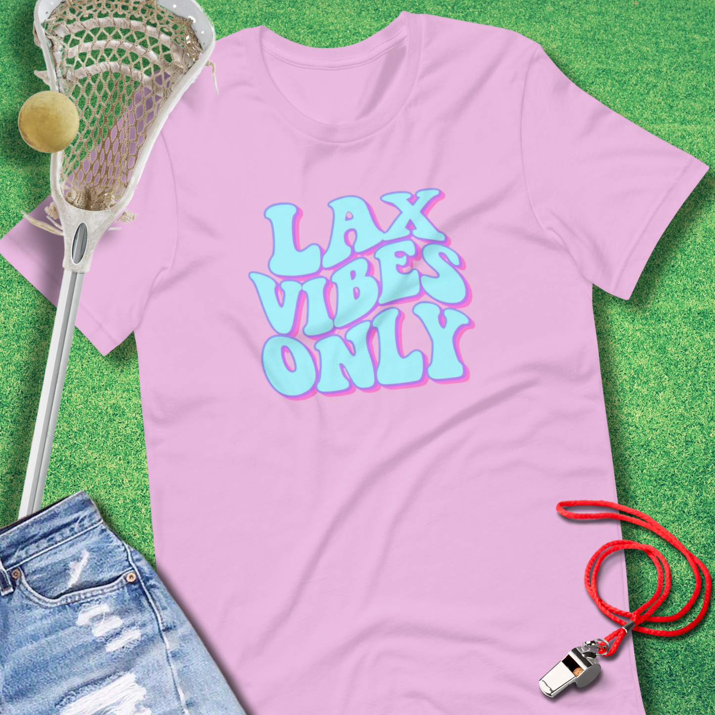 Lax Vibes Only Pastel T-Shirt