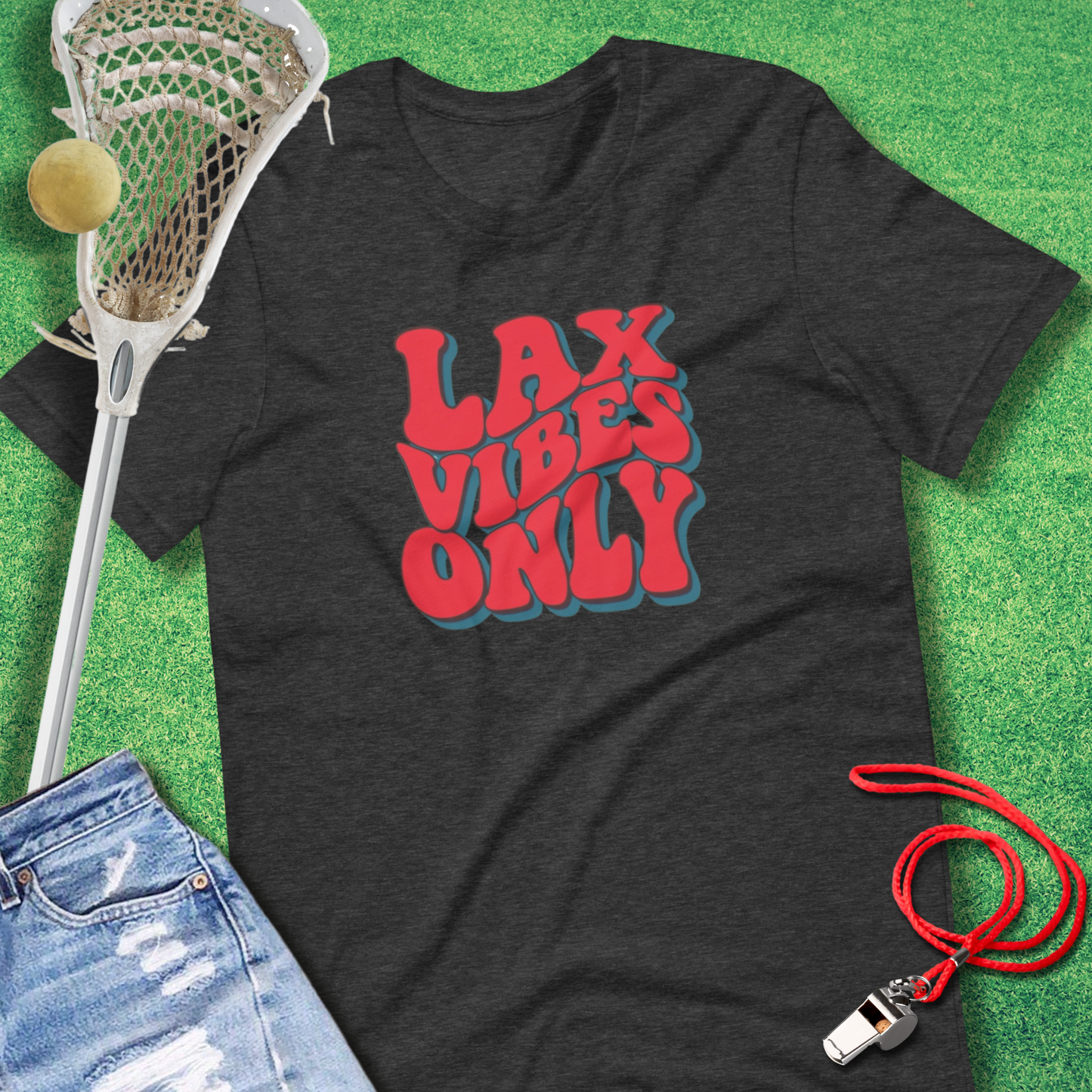 Lax Vibes Only USA T-Shirt