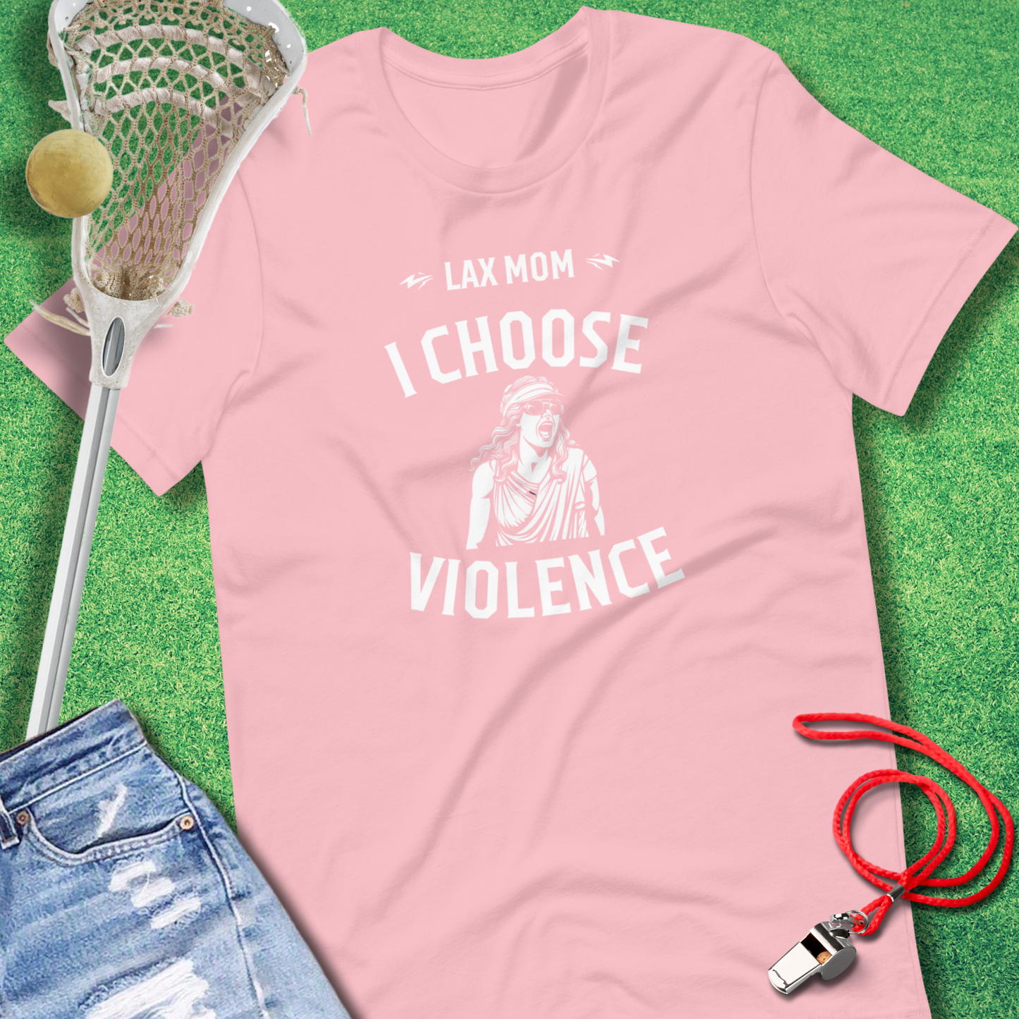 Lax Mom: I Choose Violence T-Shirt