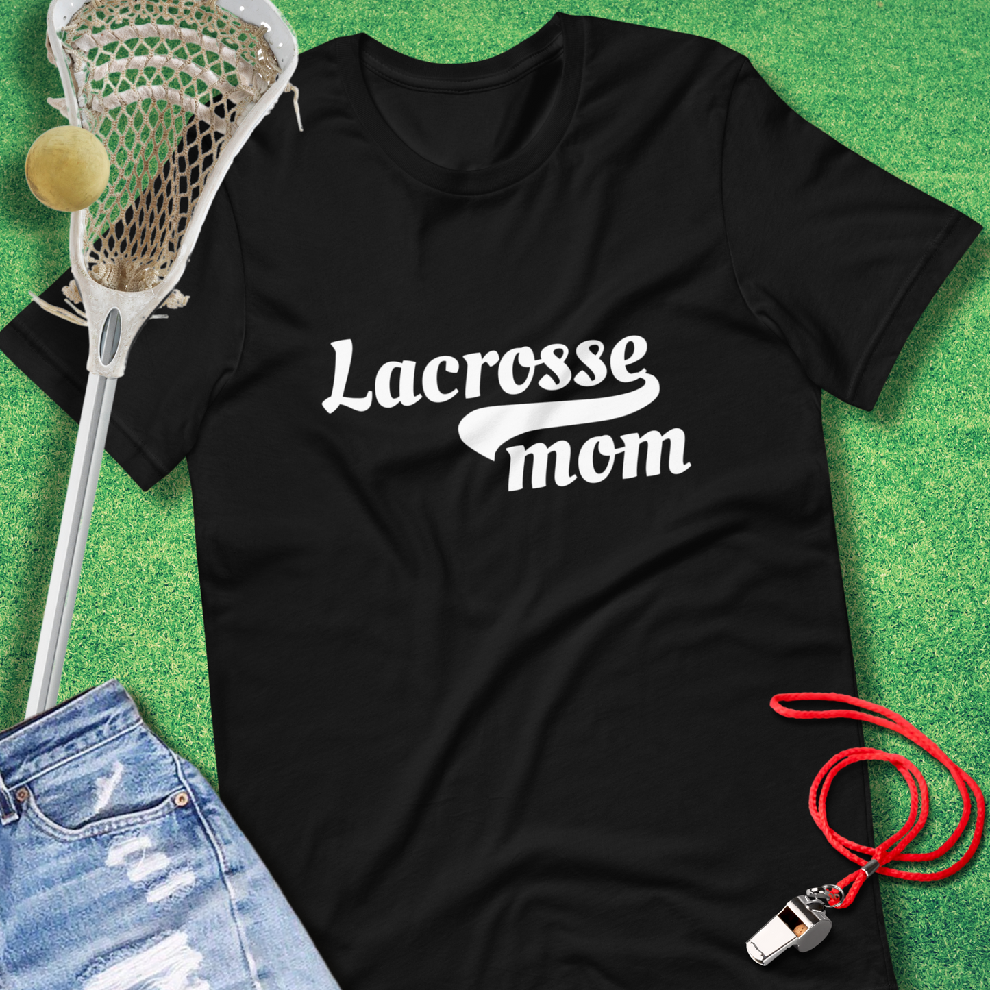 Lacrosse Mom Vintage Style T-Shirt