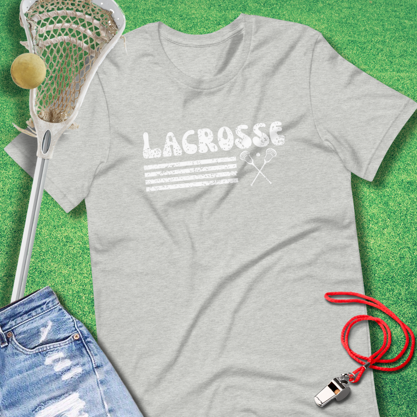 Lacrosse Vintage Distressed T-Shirt