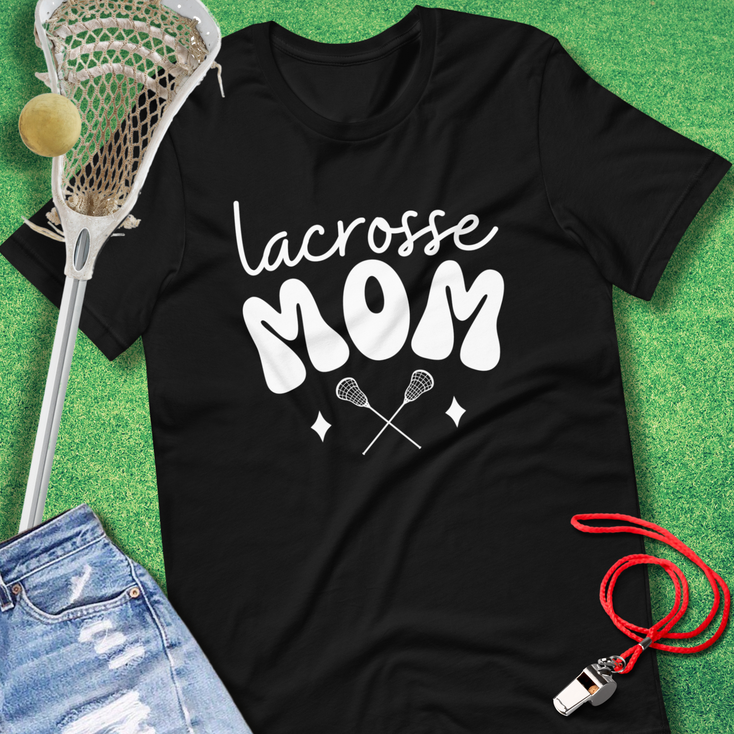 Lacrosse Mom: Vintage Vibes T-Shirt