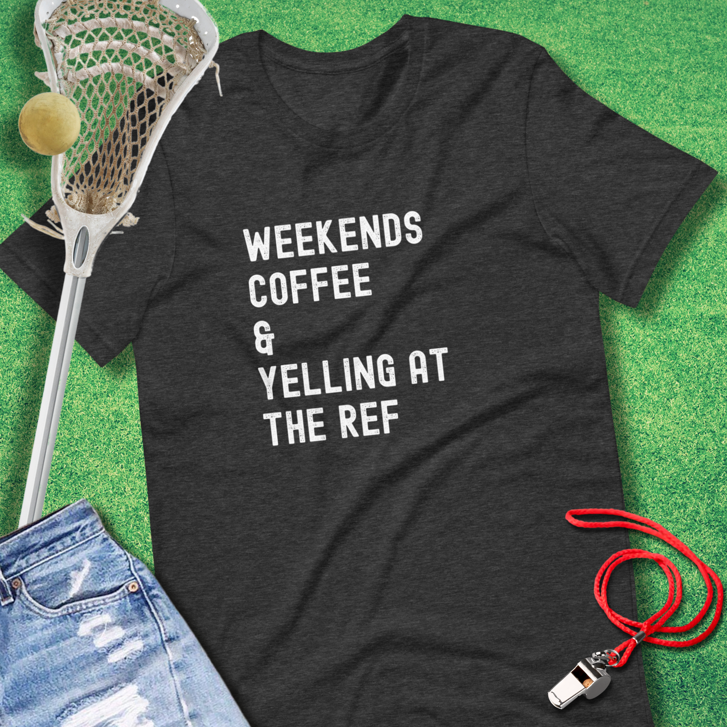 Weekends Coffee & Yelling at the Ref T-Shirt