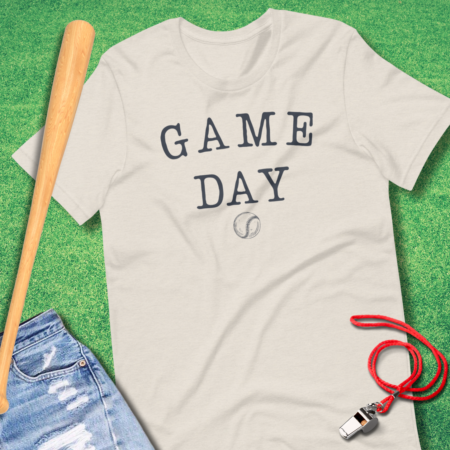 Typed Game Day Baseball T-Shirt