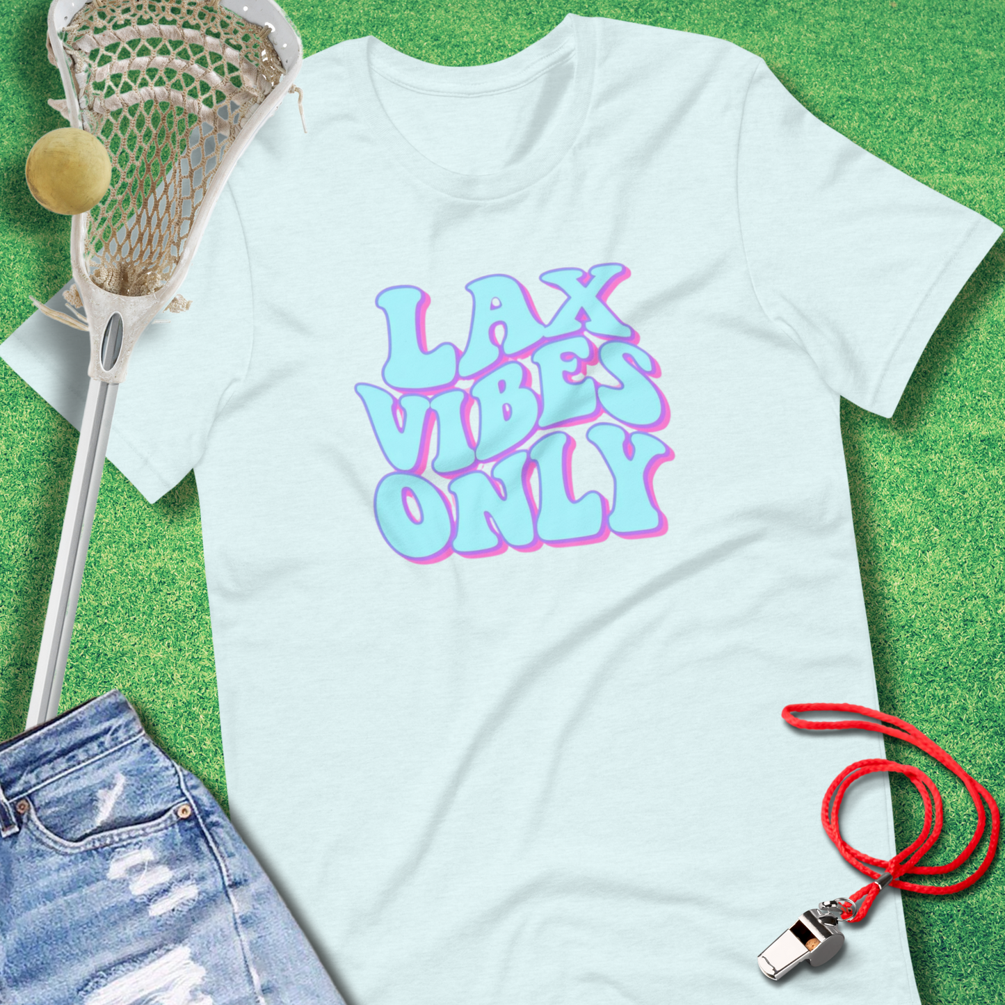 Lax Vibes Only Pastel T-Shirt