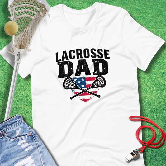 Lacrosse Dad USA T-Shirt