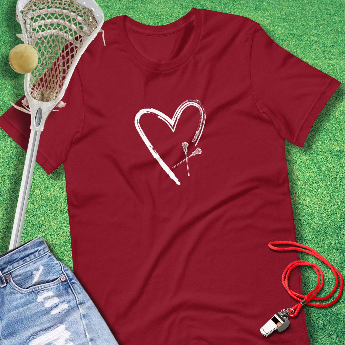 Heart Lacrosse T-Shirt