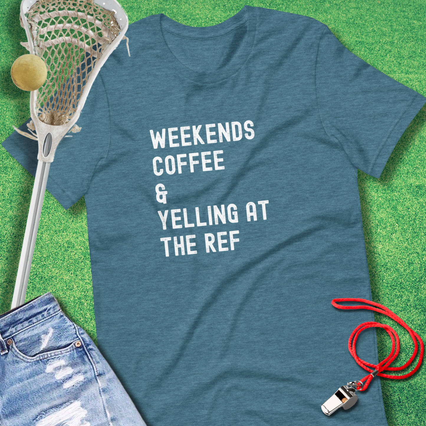 Weekends Coffee & Yelling at the Ref T-Shirt