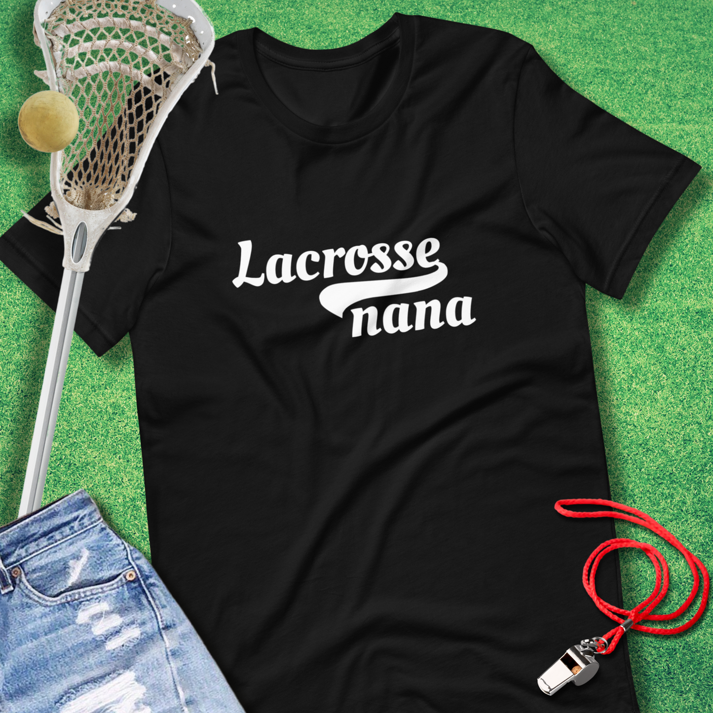 Lacrosse Nana Vintage Style T-Shirt