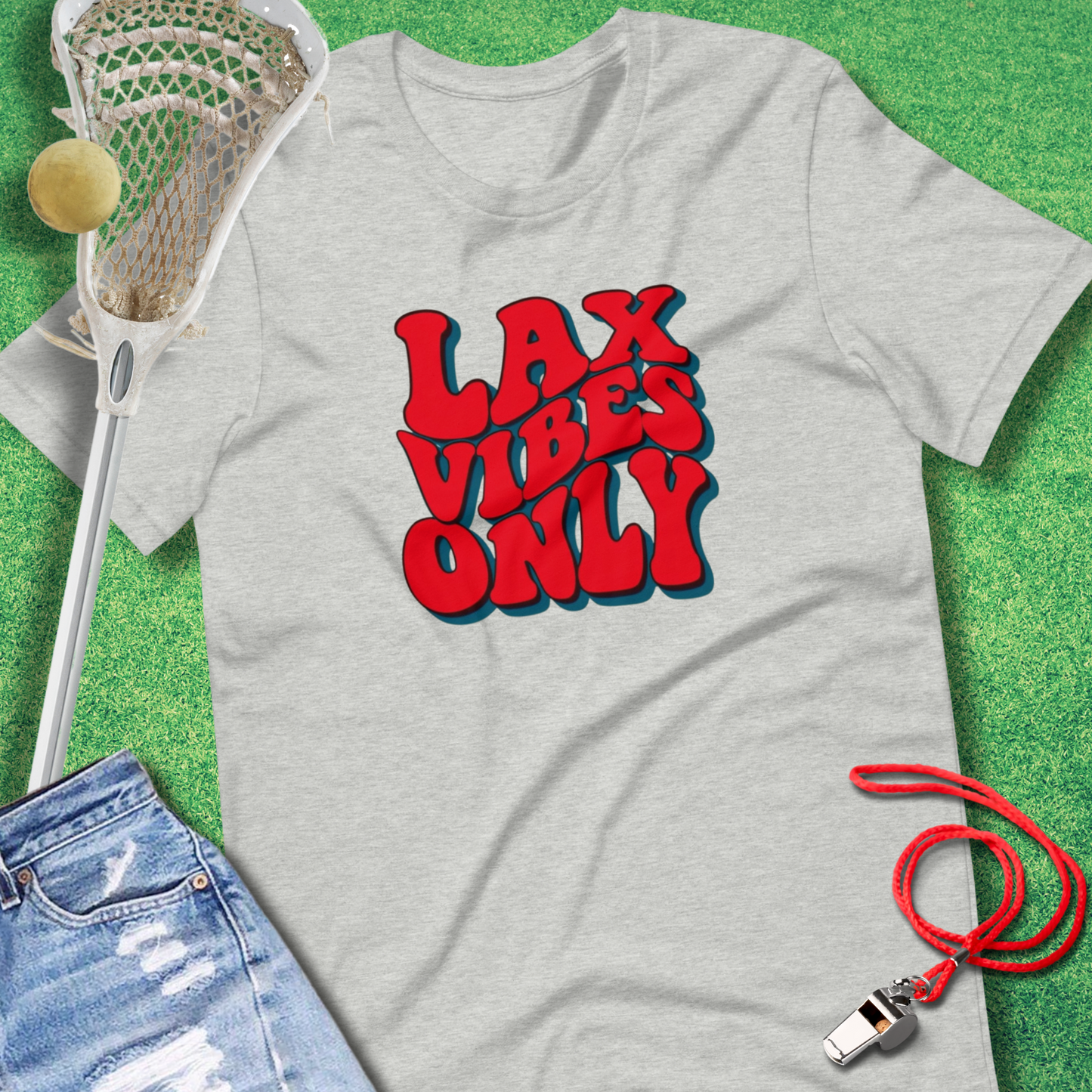 Lax Vibes Only USA T-Shirt