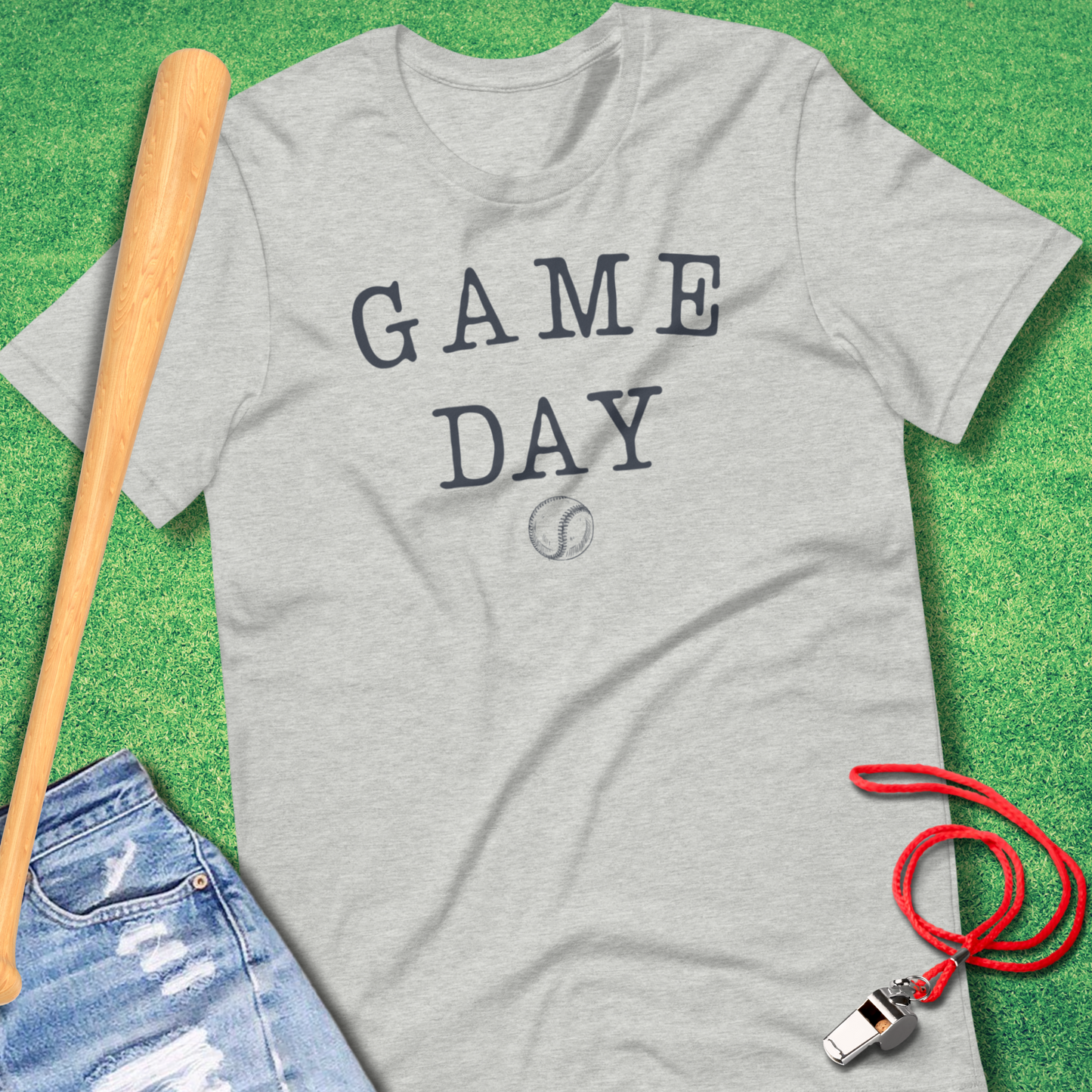 Typed Game Day Baseball T-Shirt