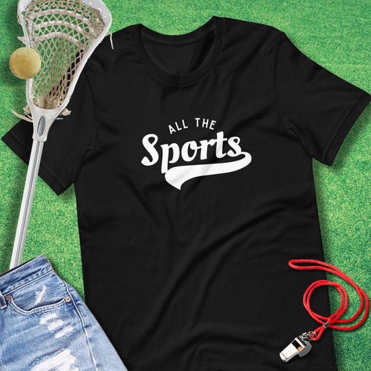 All the Sports T-Shirt in Black - Funny Sports T-Shirt | Sideline Gods
